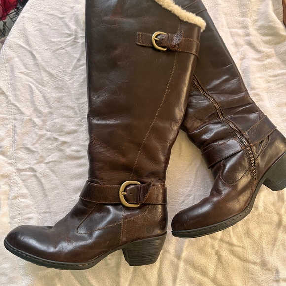 b.o.c. Dark Brown Leather Buckle Boots - Picture 2 of 7